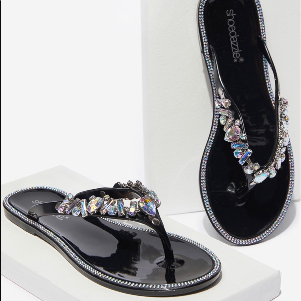 Jeweled Thong Sandal